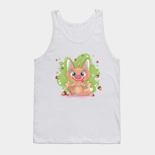 Cute cartoon fox Tank Top